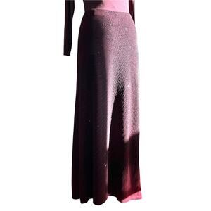Glam evening Wear Rhinestone Maxi Skirt
